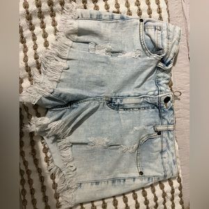 denim shorts